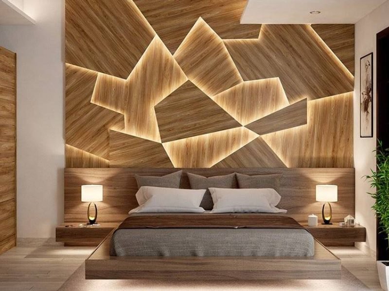 bedroom-lights-decor-with-an-extravagant-accent-wall
